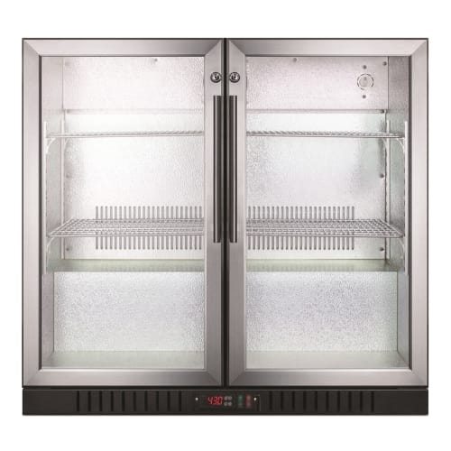 Summit Commercial Beverage Merchandiser, 7.4 Cu Ft, Auto Defrost, Black Cabinet w/ Glass Door